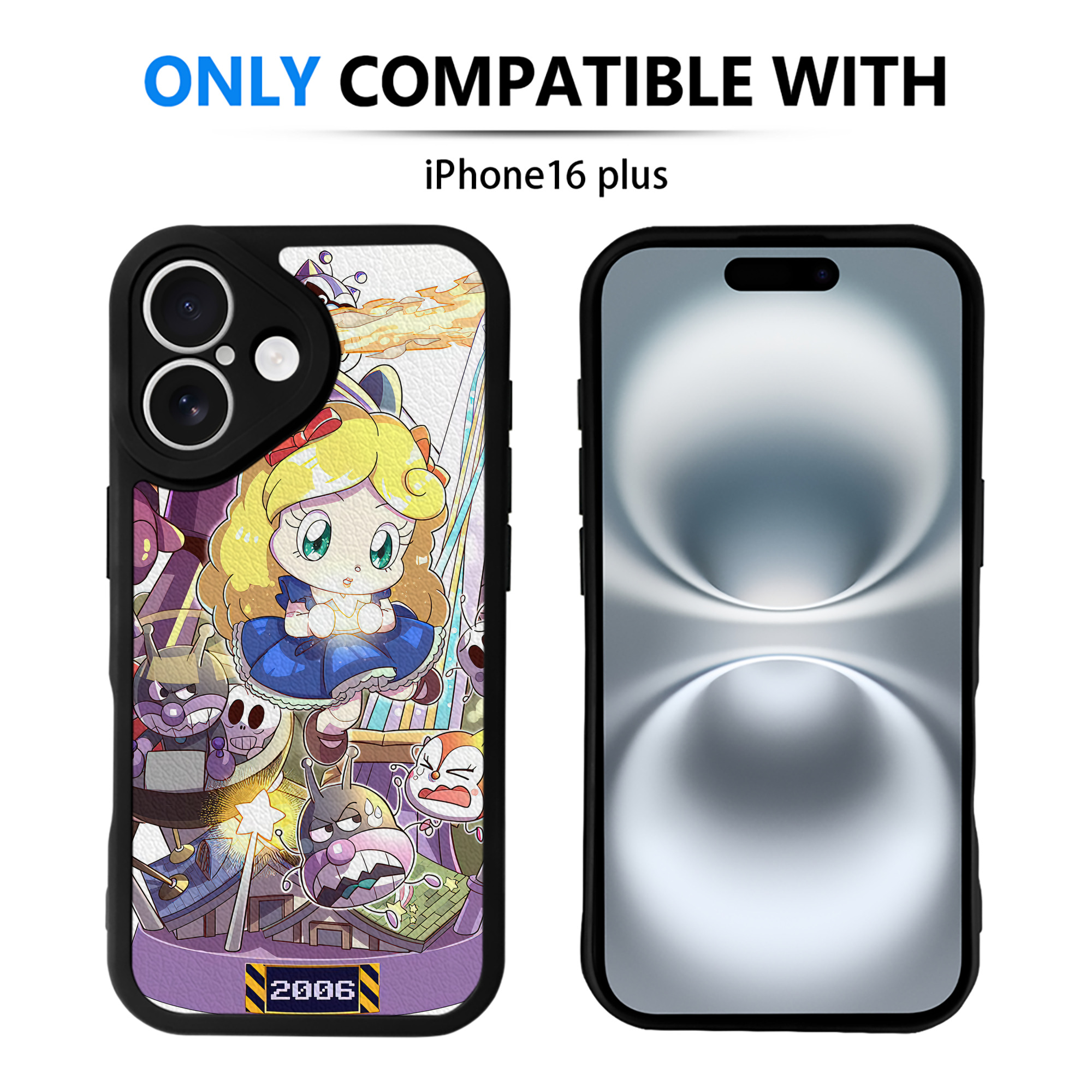 （画像用） アンパンマン Anpanman 【iPhone 16シリーズ対応】シリコンスマホケース（レザー調） 材質：シリコン